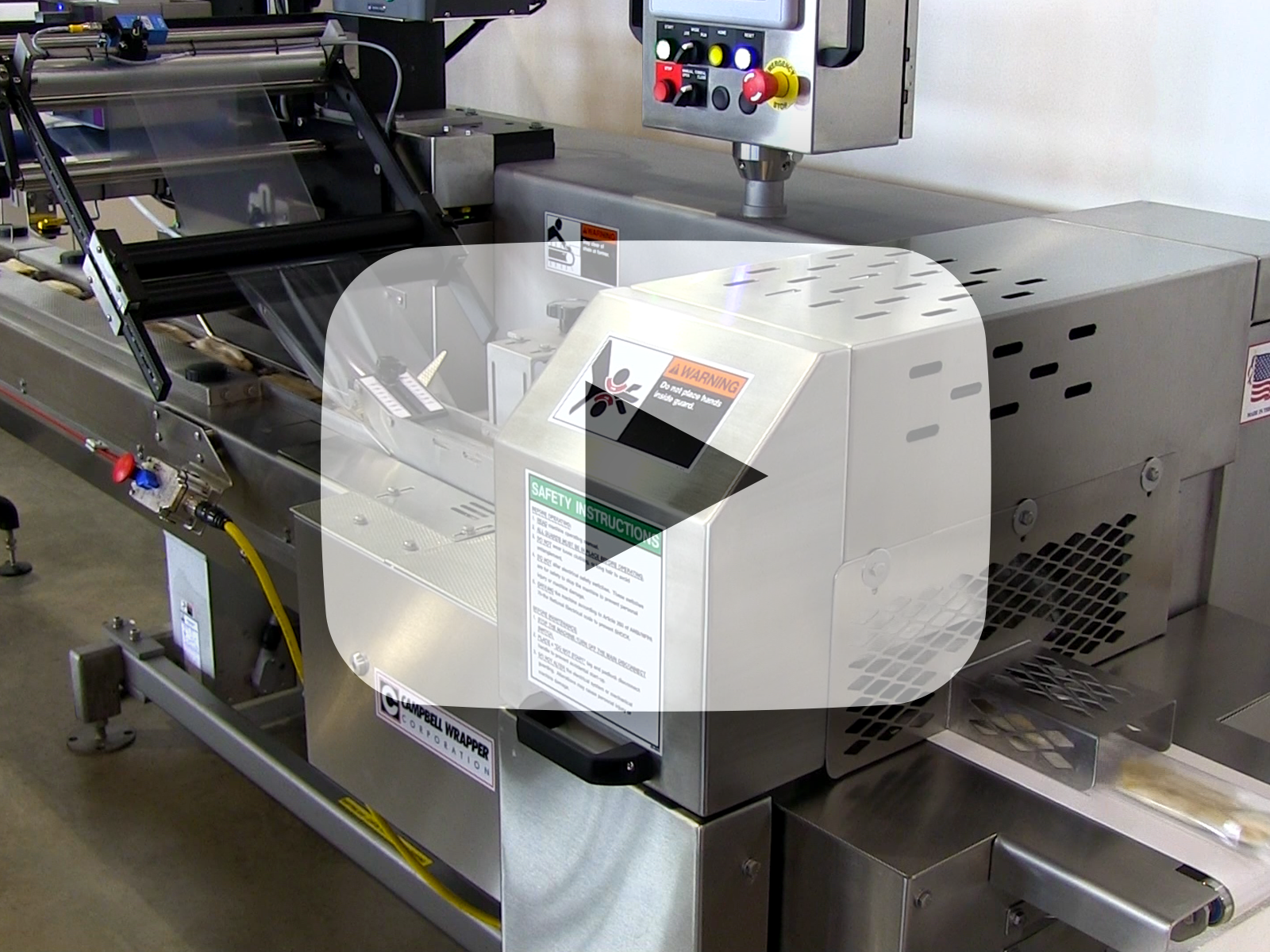 Flow Wrappers & Automatic Feeding - Campbell Wrapper